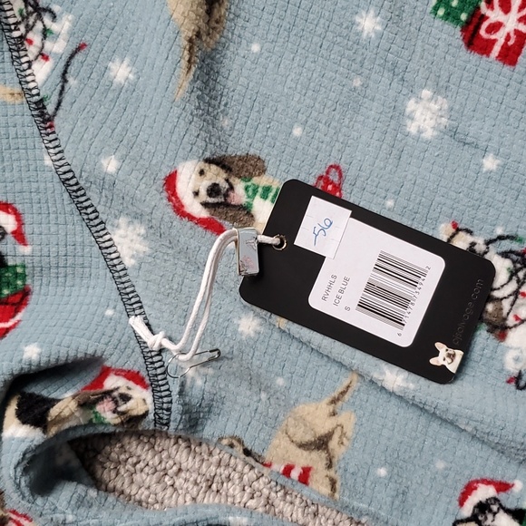 PJ Salvage Christmas Dogs Pajama top. Size S - Picture 3 of 4
